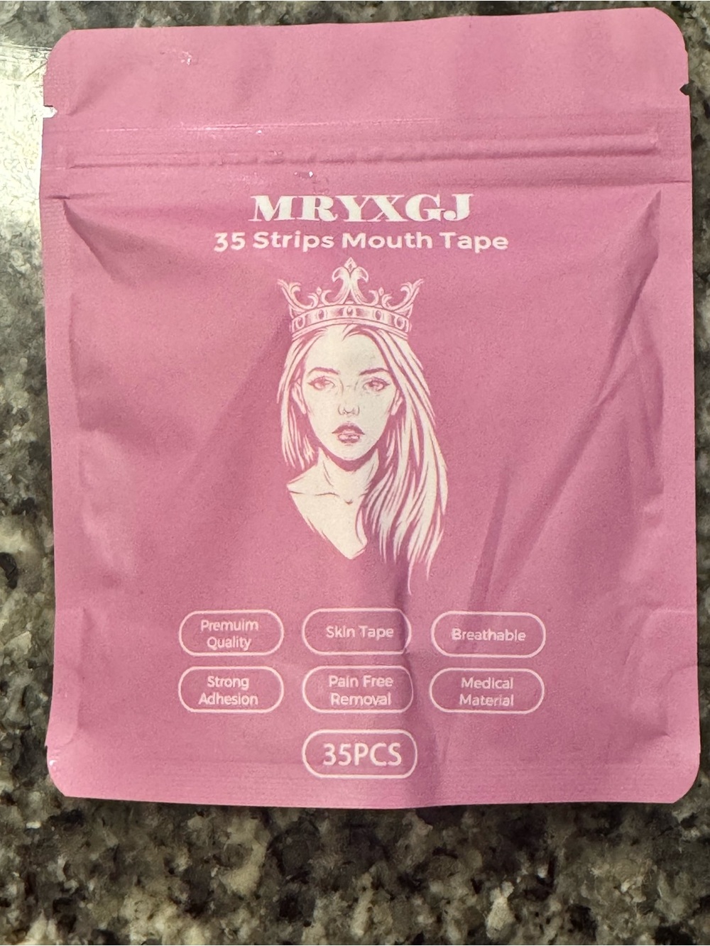 Pink Mouth Tape Strips – 35 Pack